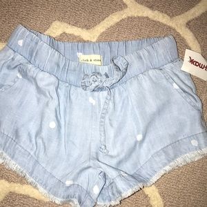 Baby blue shorts
